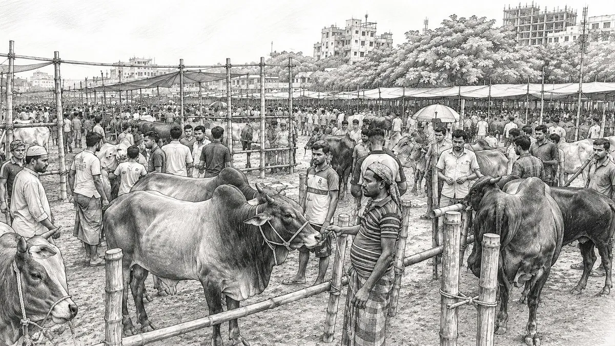 কোরবানির হাটে বাংলাদেশের জীবনচিত্র