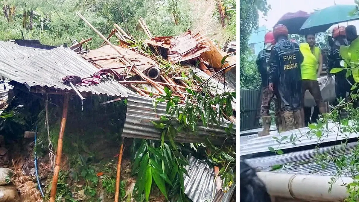 চট্টগ্রামে পাহাড় ধসে দুই শিশুর মৃত্যু