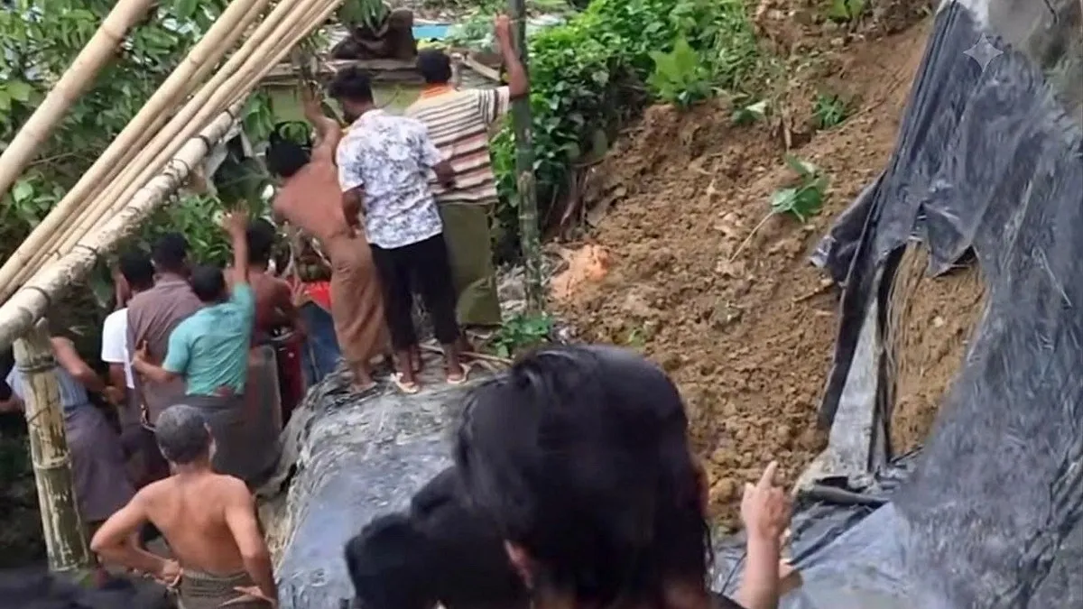 রোহিঙ্গা ক্যাম্পে পাহাড়ধসে প্রাণ গেল তরুণীর