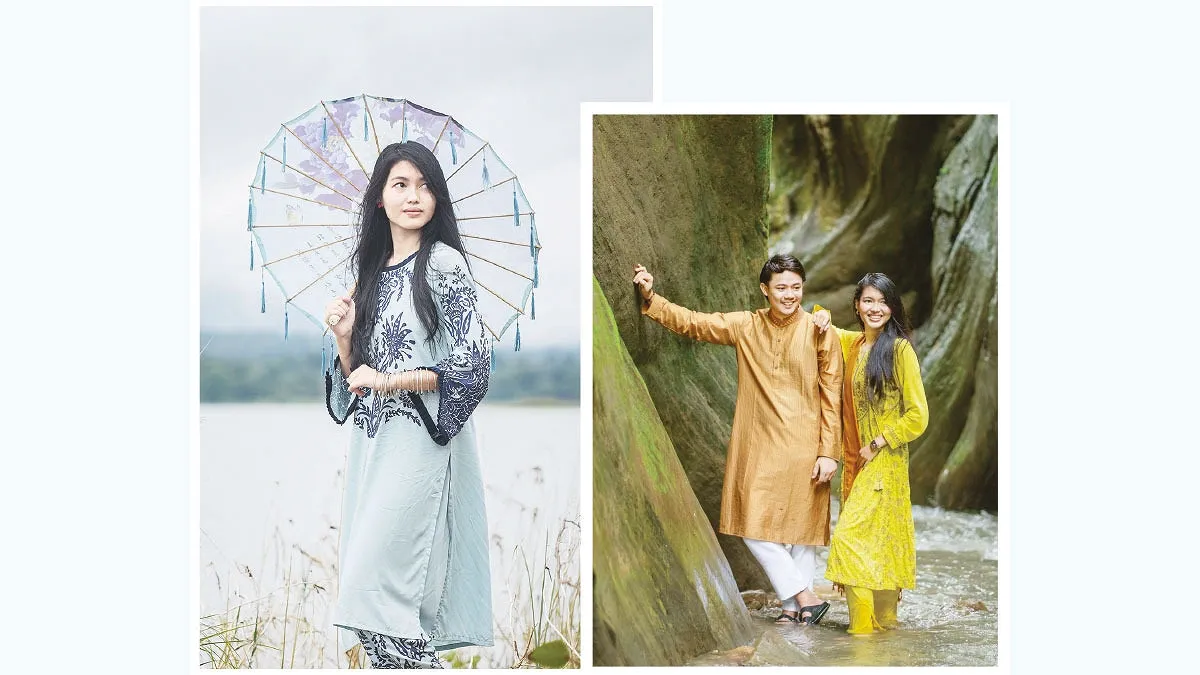 পাহাড়ের কোলে ফ্যাশনের আভা