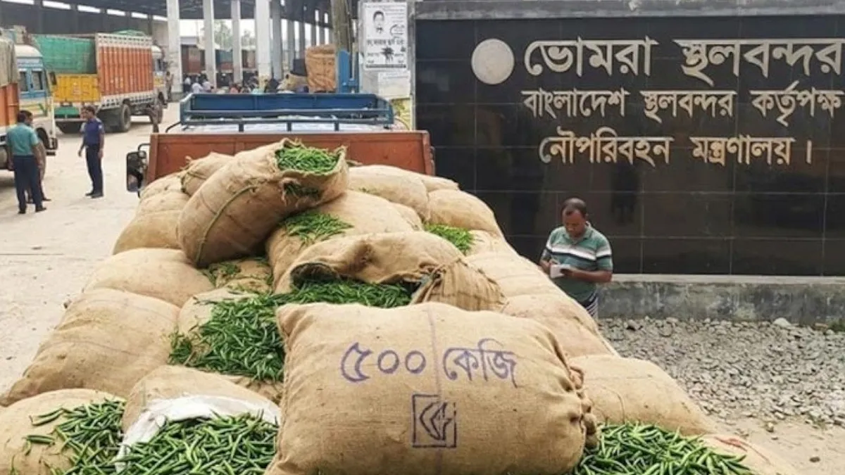 ৯ মাস পর ভোমরা বন্দর দিয়ে এলো ১০০ টন কাঁচা মরিচ