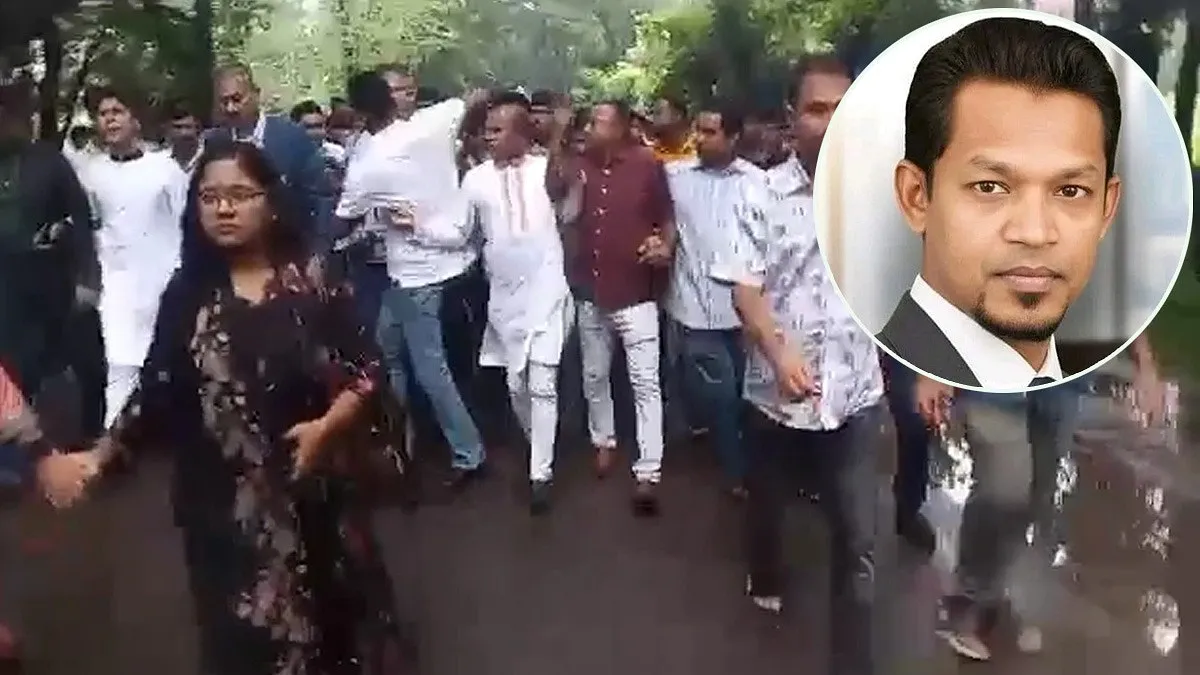 মিছিলের সামনে দাঁড়ানো নিয়ে হাতাহাতি, ছাত্রদল নেতা ফয়সালকে শোকজ