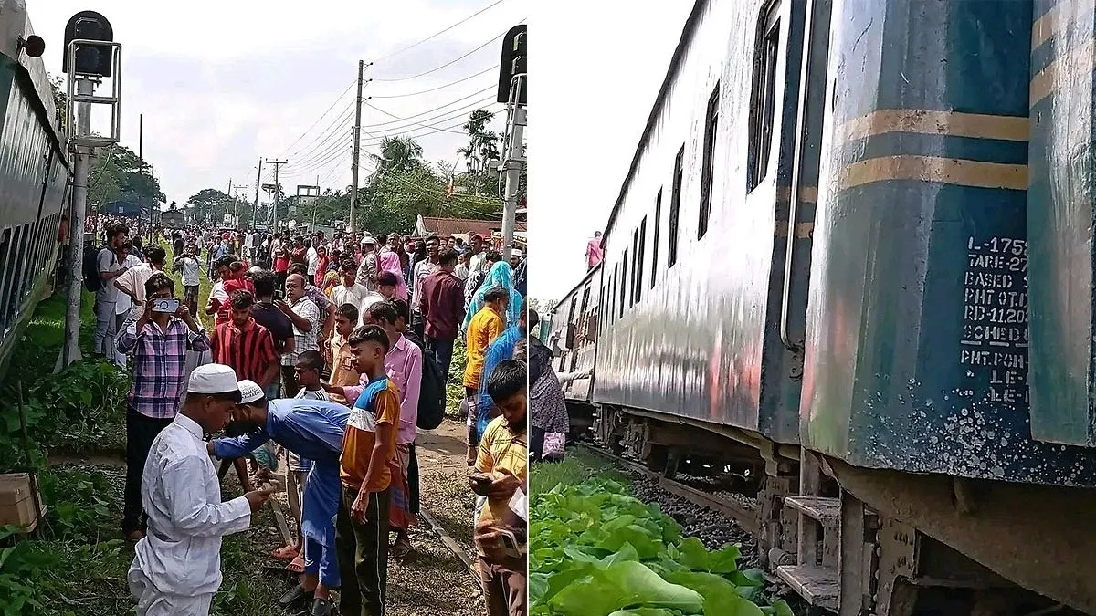 বগি লাইনচ্যুতির ৭ ঘণ্টা পর ঢাকা-ময়মনসিংহে ট্রেন সচল
