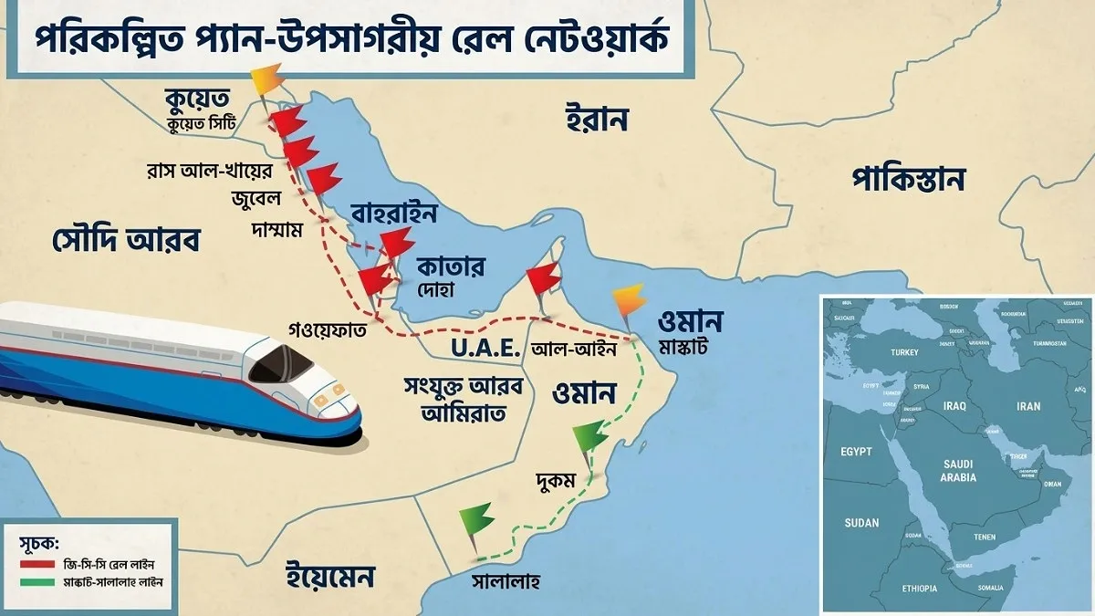 যুগান্তকারী উপসাগরীয় রেল নেটওয়ার্ক প্রকল্প বাস্তবায়নের পথে কুয়েত