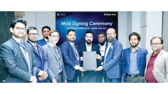 গ্রাহকদের হোম লোন সেবায় জেসিএক্সের সঙ্গে ব্যাংক এশিয়ার চুক্তি