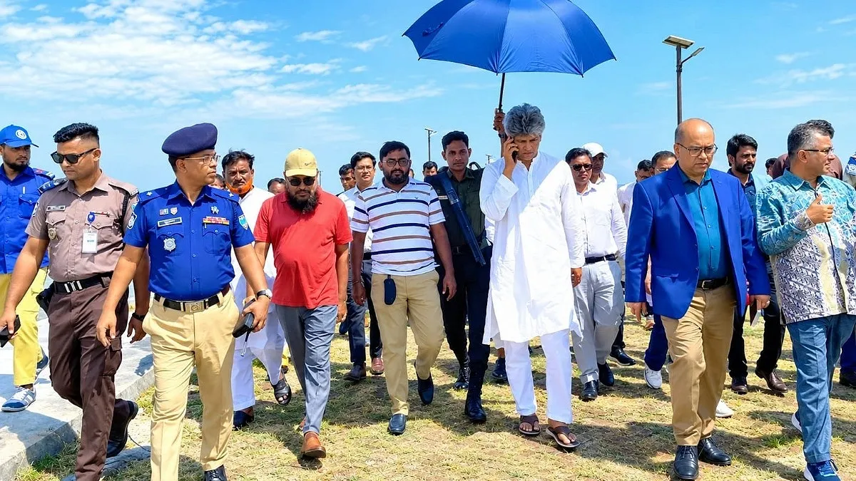 মাতারবাড়ী বিদ্যুৎ কেন্দ্র ও সমুদ্রবন্দর পরিদর্শনে প্রতিমন্ত্রী জোনায়েদ সাকি