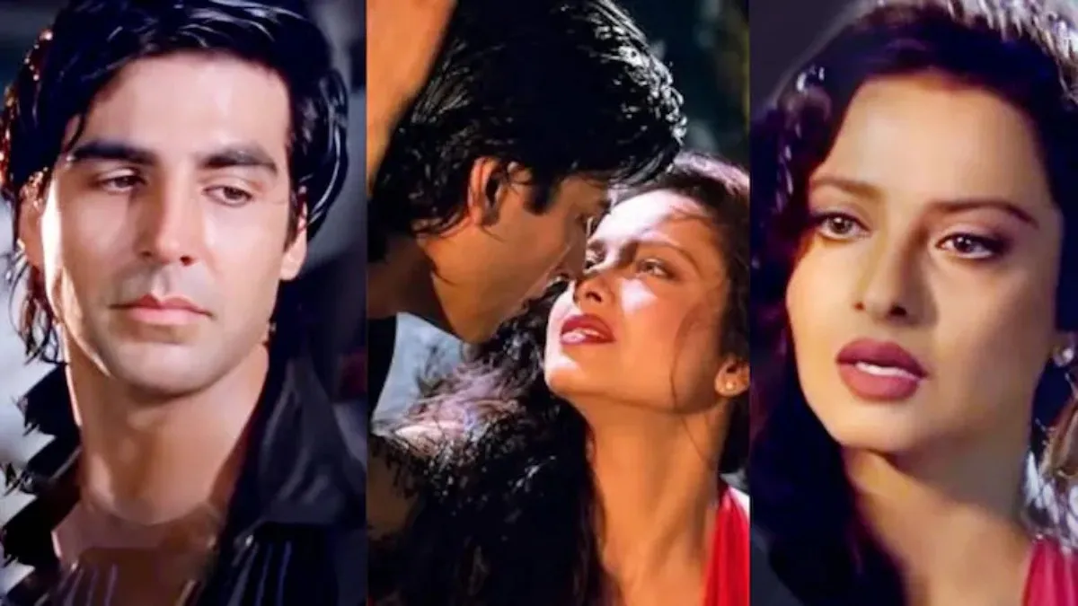চিত্রনাট্যে ছিল না, কিন্তু সাহসী দৃশ্যে রাজি ছিলেন রেখা-অক্ষয়