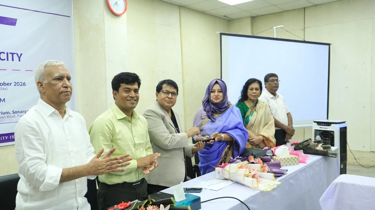 ঢাকার যানজট নিরসনে টেকসই সমাধান নিয়ে সোনারগাঁও ইউনিভার্সিটিতে সেমিনার