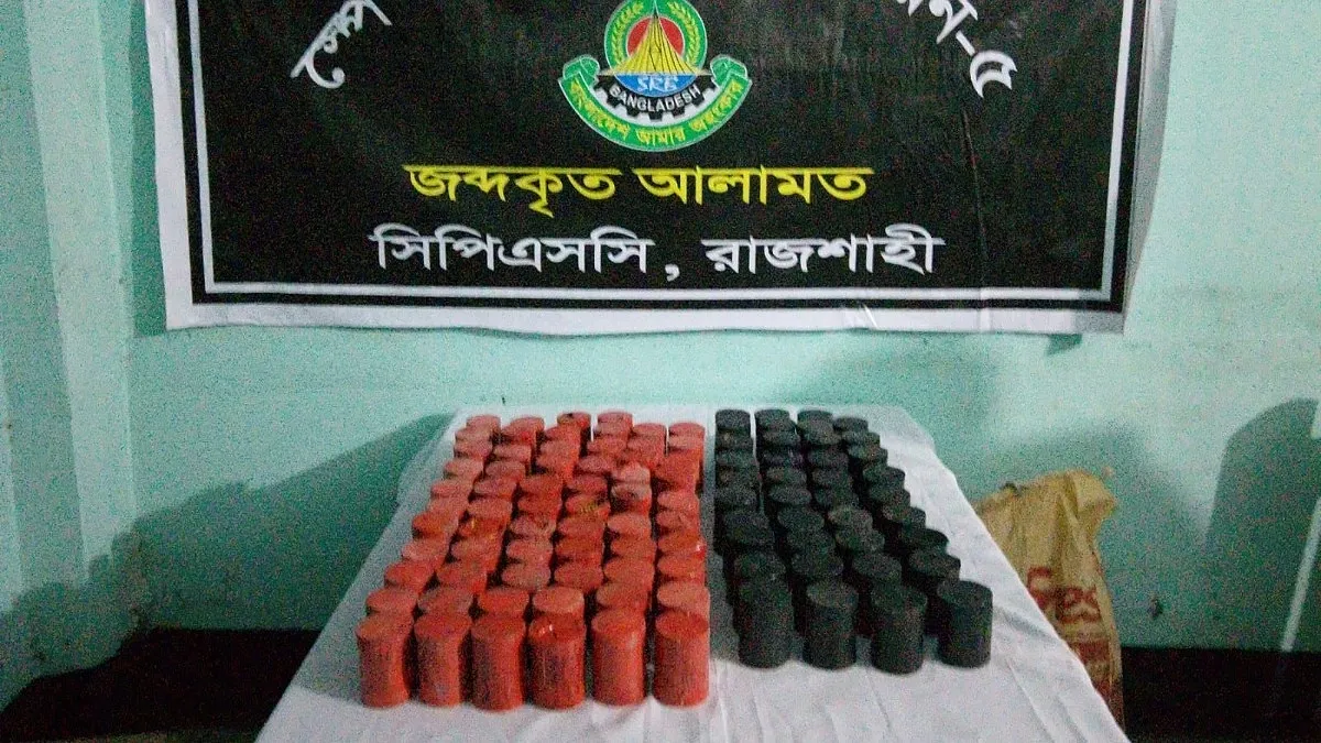 লিচুবাগানের পাশে পড়ে থাকা সিমেন্টের বস্তায় মিলল ১০৩টি তাজা ককটেল