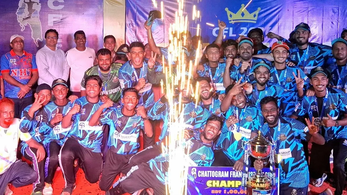 চট্টগ্রাম ফ্র্যাঞ্চাইজ টি-২০-তে চ্যাম্পিয়ন রাইয়ান স্পোর্টস