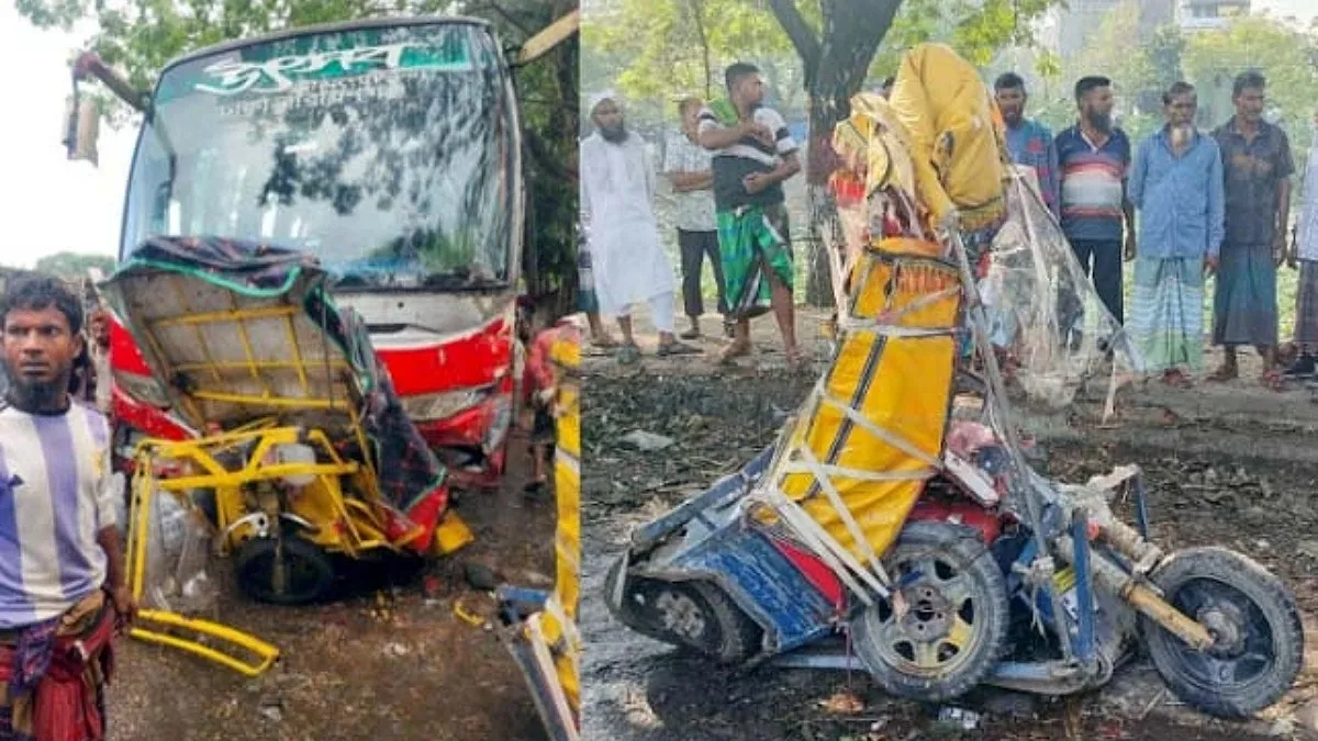 বেপরোয়া বাসচাপায় প্রাণ গেল রিকশাচালকের