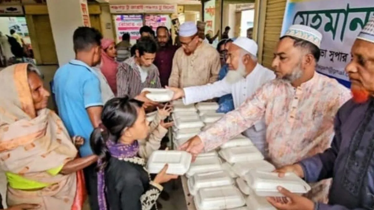 দরিদ্র মানুষের মুখে খাবার তুলে দিতে পঞ্চগড়ে চালু হলো ‘মেহমানখানা’