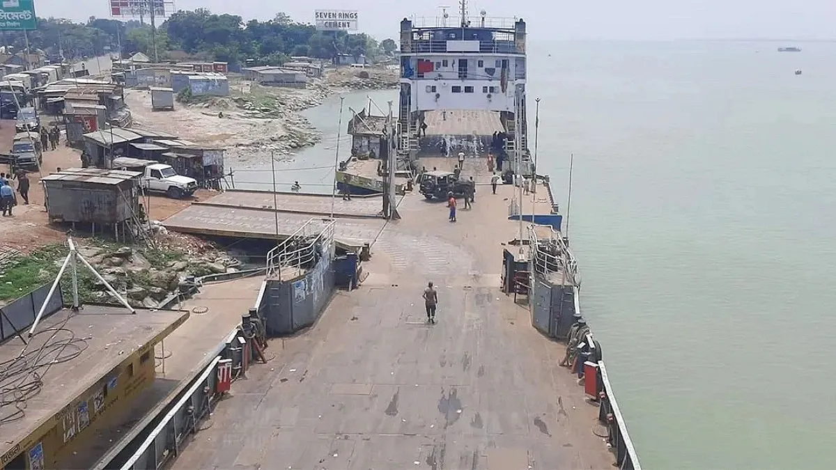 A Passenger Bus Fell into the Padma River